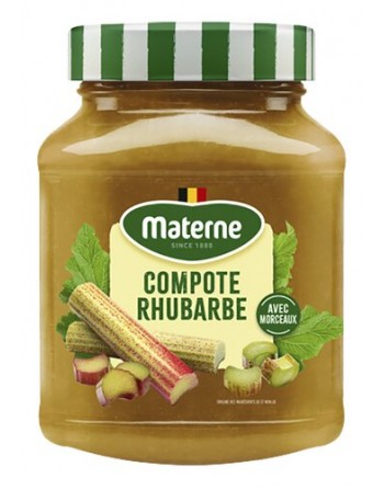materne compote rhubarbe 375g